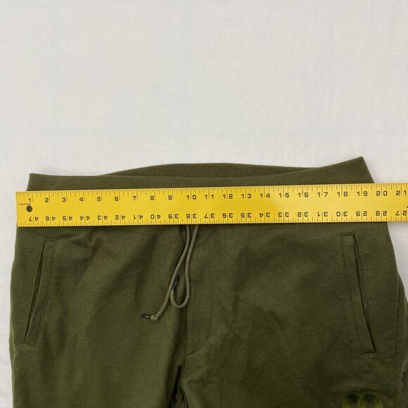 Y-3 Yohji Yamamoto Pants Mens Large Green Wool Snap Button Joggers FW57944 - Picture 7 of 12